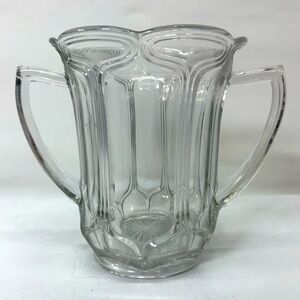 Antique EAPG Lancaster Glass Company Spooner‎ Crown Pattern.
